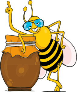 happy helper bee