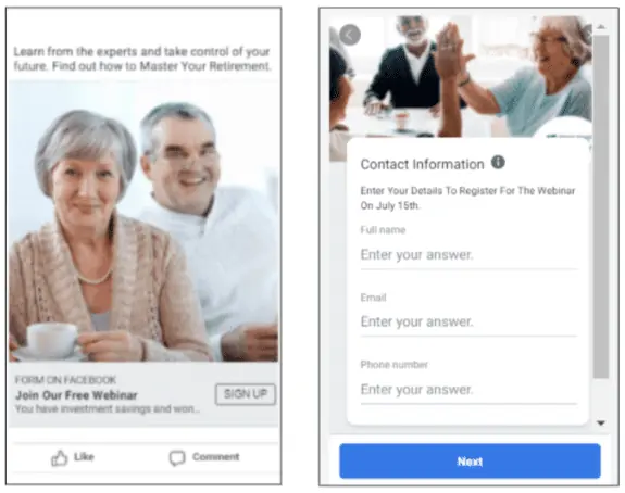 - digital marketing for growing businesses by honeypot marketing Examples of Lead Generation - Webinar Registration