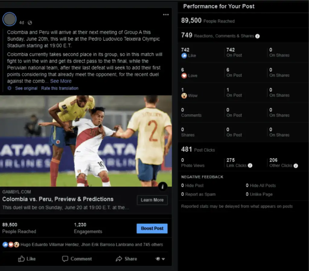 - digital marketing for growing businesses by honeypot marketing Example - Boosted Post For Brand Awareness