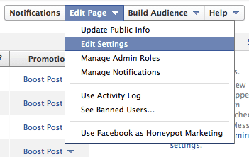 edit settings within facebook to merge facebook pages