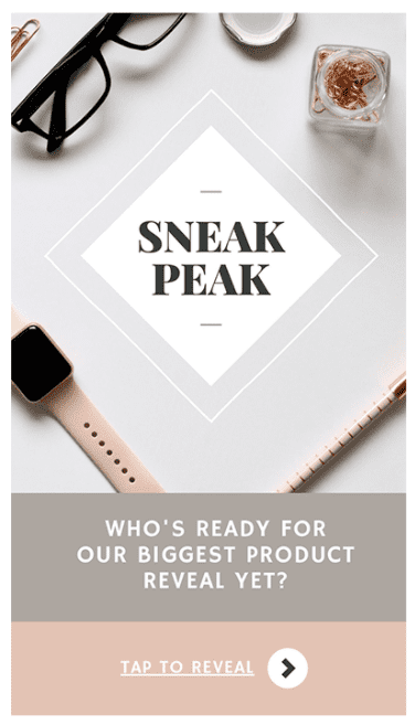 Offer Exclusive Sneak Peeks at Products
