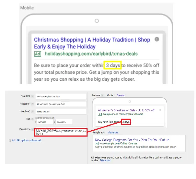 - digital marketing for growing businesses by honeypot marketing Add Countdown a Timer to Google Ads
