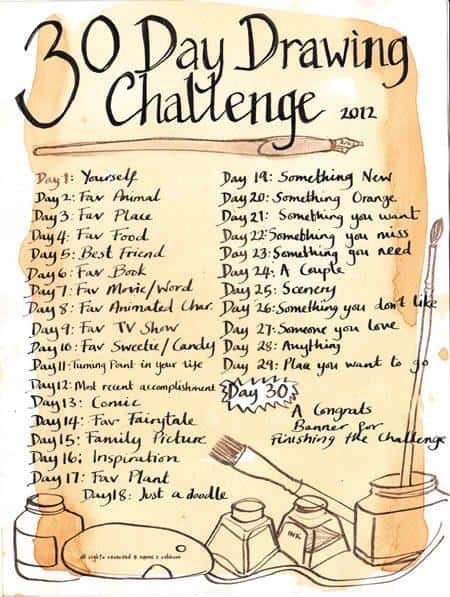 30-day-drawing-challenge
