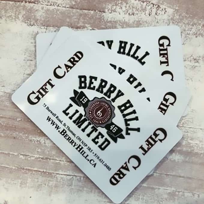 Berry Hill gift cards