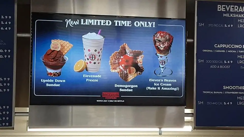 - digital marketing for growing businesses by honeypot marketing Netflix and Baskin Robbins collab ad