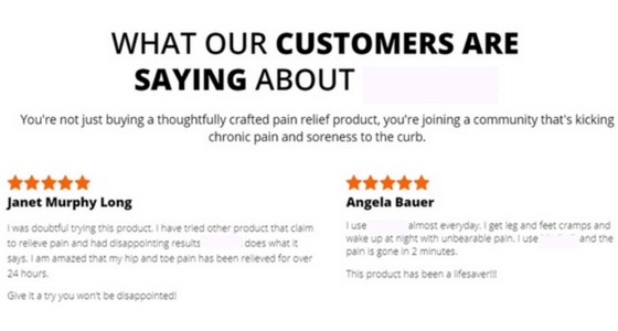 Easter Landing page block 4 testimonials with ratings