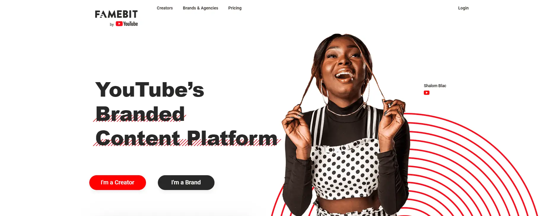 - digital marketing for growing businesses by honeypot marketing screenshot of famebit website