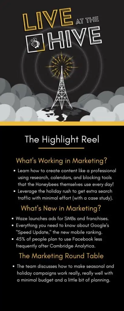 Summary for Episode 21 of Live at the Hive, the marketing startup podcast.