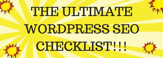 the ultimate wordpress seo checklist