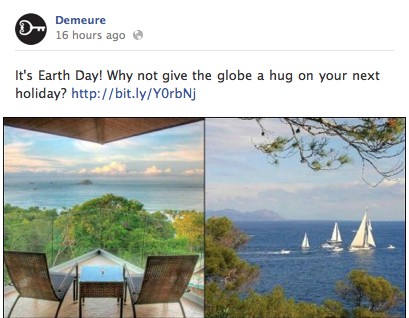 Earth Day Demeure Travel