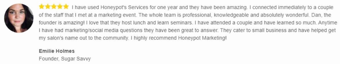 Example of a Honeypot review.