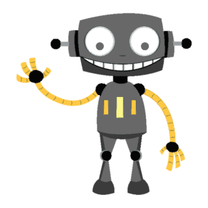 cartoon robot vector graphic