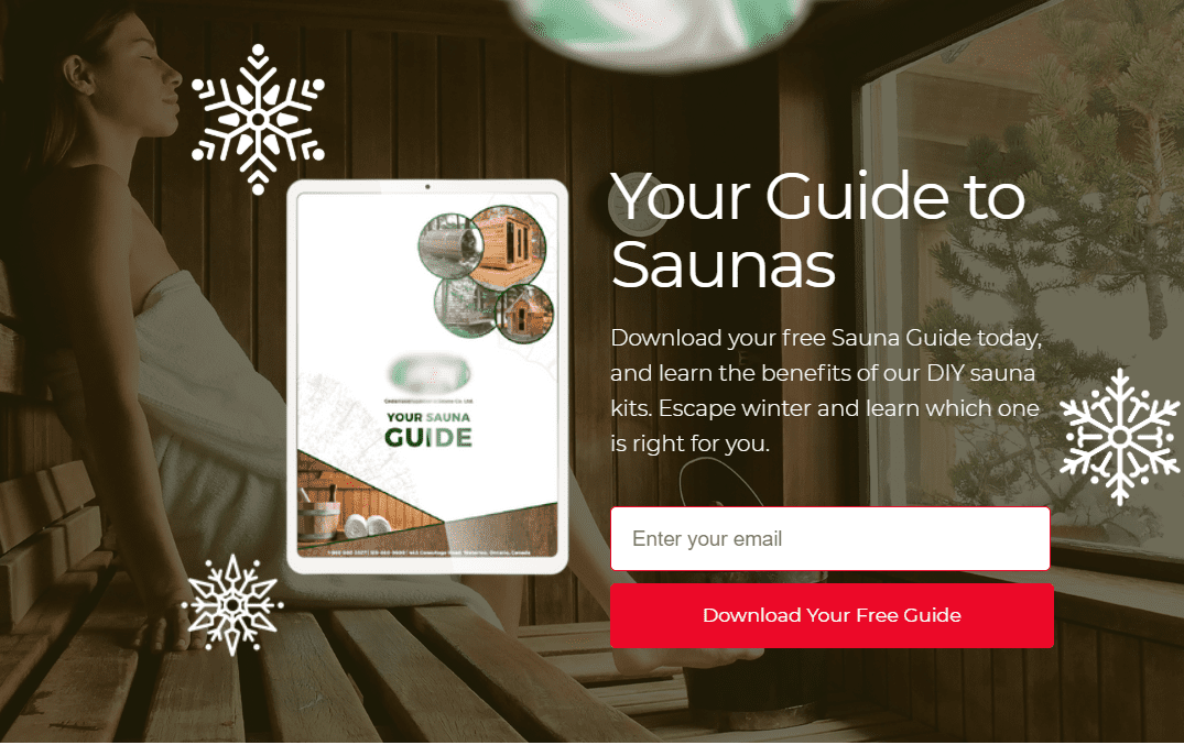 ad for a sauna guide