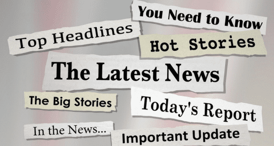 various urgent headlines